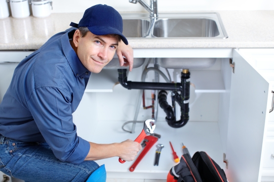 Rocket Plumbing team member at work